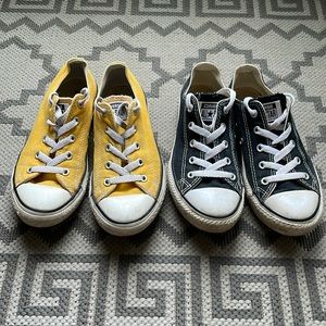 2 Pairs of Kids Converse Shoes